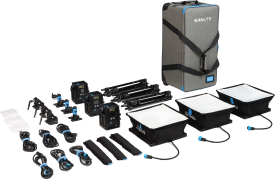 Nanlite PavoSlim 60B LED Panel  3-Light Kit With Stand