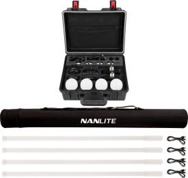Nanlite Kit Nanlite Pavotube T8-7X-4 Light kit  & Pavobulb 10C 4 Bulb kit