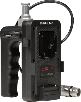 Nanlite V-Mount Battery Grip with 4-Pin XLR Connector