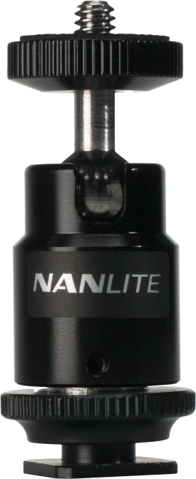 Nanlite MINI BALL HEAD WITH 1/4'' AND HOTSHOE