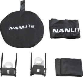 Nanlite Barndoor with eggcrate for Pavotube II 30C