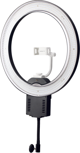 Nanlite Halo19 LED Ring Light with carrying case