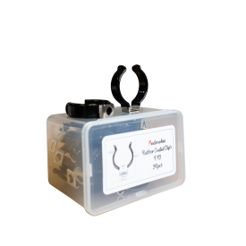 Androokie 24pcs 8mm BLACK Coated T-12 Clips