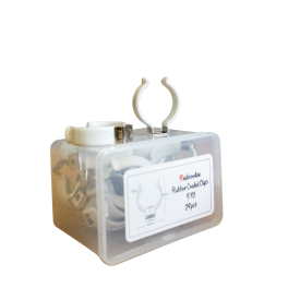 Androokie 24pcs 8mm WHITE Coated T-12 Clips