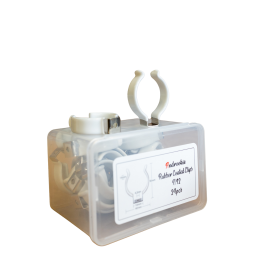 Androokie 24pcs 4mm WHITE Coated T-12 Clips