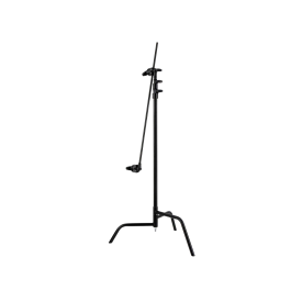 MSE 40" Black C-Stand Double Riser Spring Loaded Folding