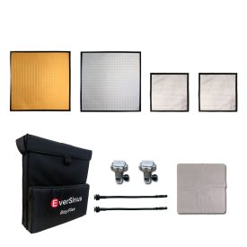 RayFlex M-45C Kit with 45x45cm and 25x25cm gold and silver multi-mirror reflectors for film and TV production
