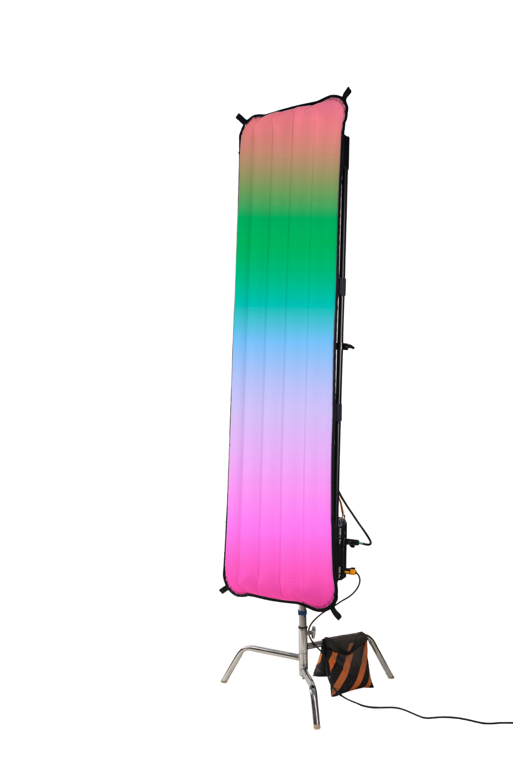 Air Lux MAX 2×8 ft 380W RGBWW LED soft light with 1700–20,000K, LumenRadio, pixel control, DMX and APP control. Available at PUNKLIGHT