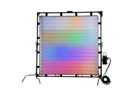 Air Lux MAX 8×8 ft 1780W RGBWW LED soft light with 1700–20,000K, LumenRadio, pixel control, DMX and APP control.