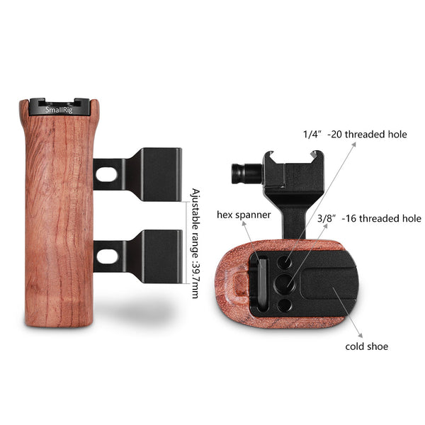 SmallRig 2187 Side Handle Wooden Nato