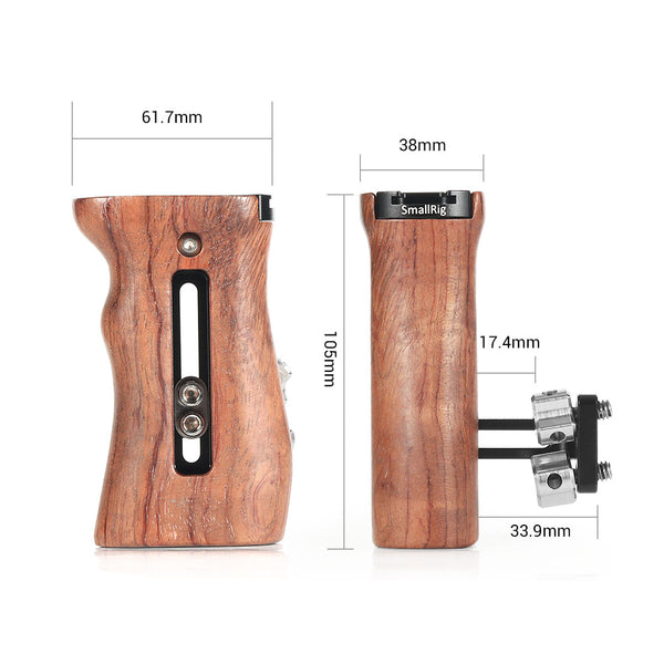 SmallRig 2093 Handle Wooden Universal Side