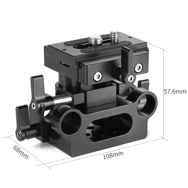 SmallRig 2272 Univ 15mm Rail Supp Syst Baseplate