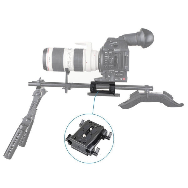 SmallRig 1798 Baseplate w/Dual 15mm Rod Clamp