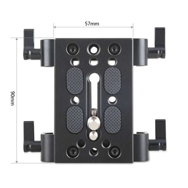 SmallRig 1798 Baseplate w/Dual 15mm Rod Clamp