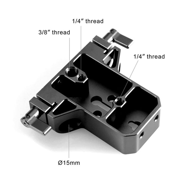 SmallRig 1674 Baseplate with 15mm Rod Clamp