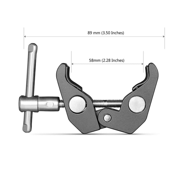 SmallRig 2058 Super Clamp with 1/4" & 3/8" Thread (2pcs Pack)