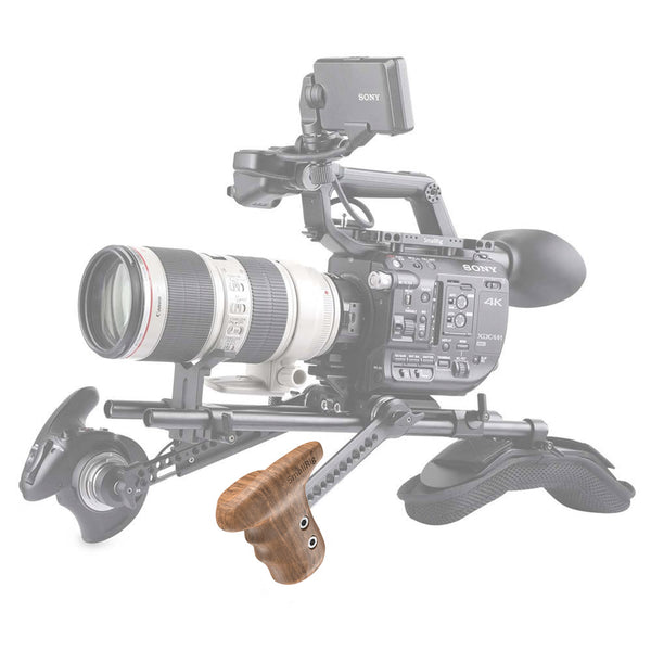 SmallRig 1891 Left Side Wooden Grip w/ ARRI Ros