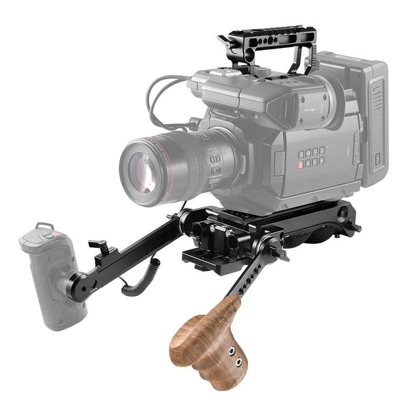 SmallRig 1891 Left Side Wooden Grip w/ ARRI Ros