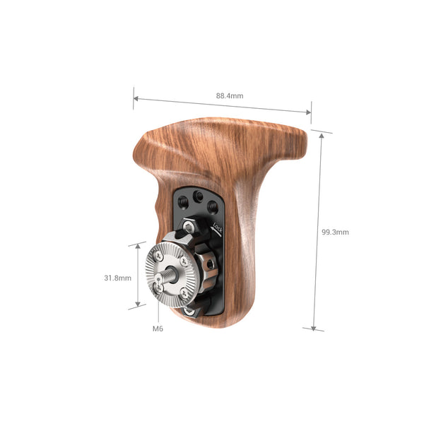 SmallRig 1941 Right Side Wooden Grip w/ ARRI Ros