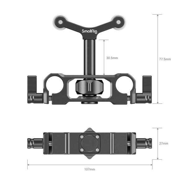 SmallRig 2727 Universal Lens Support LWS 15mm Rod Mount