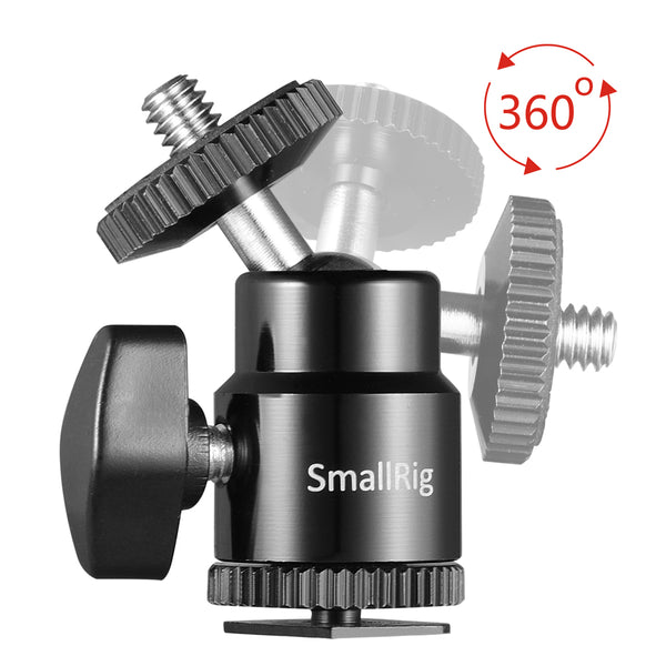 SmallRig 2059 Camera Cold Shoe -Ballhead-1/4"Sc 2P