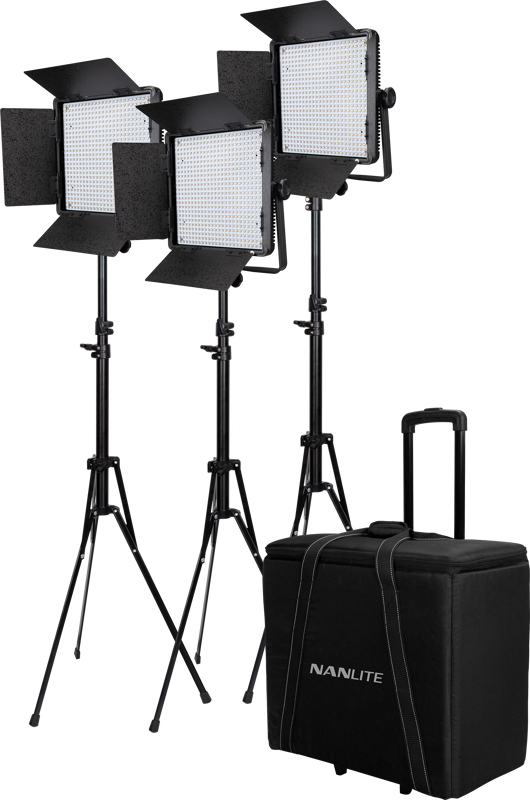 Nanlite Kit Nanlite 3 light kit 600CSA w/Trolley Case & Light Stand