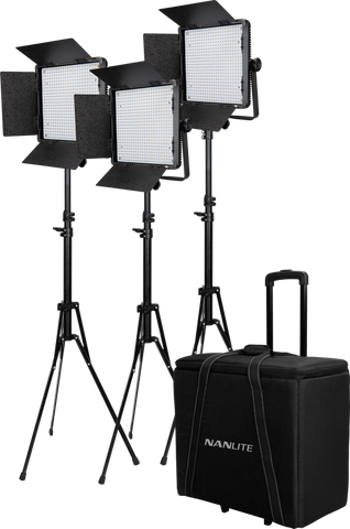 Nanlite Kit Nanlite 3 light kit 600DSA w/Trolley Case & Light Stand