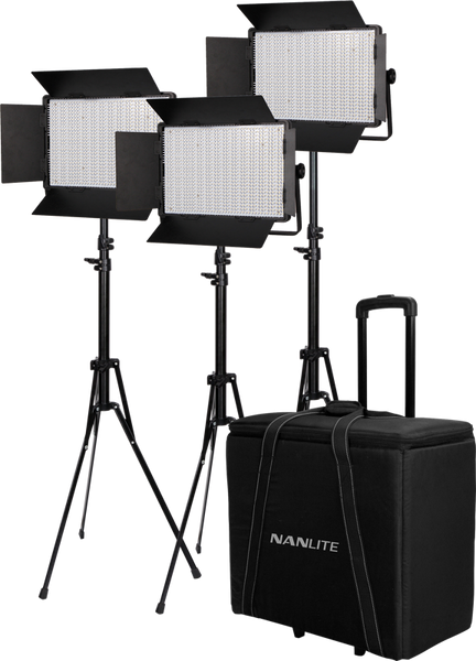 Nanlite Kit Nanlite 3 light kit 1200DSA w/Trolley Case & Light Stand