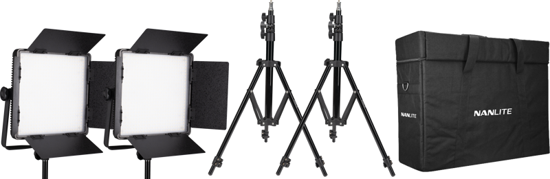 Nanlite Kit Nanlite 2 light kit 600CSA w/Carry case & Light stand