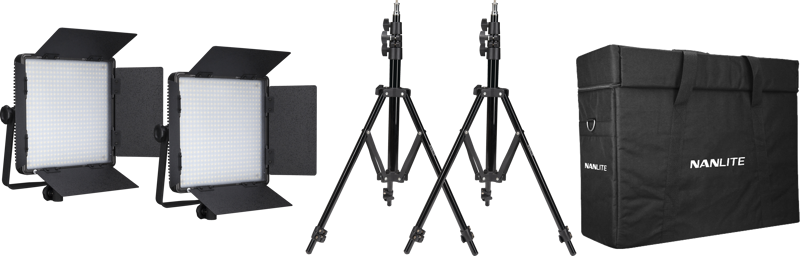 Nanlite Kit Nanlite 2 light kit 600DSA w/Carry case & Light stand