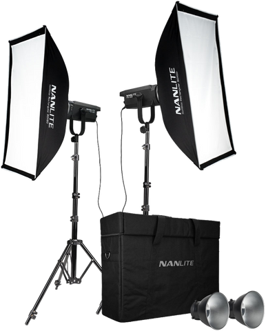 Nanlite FS-150 LED 2 light kit with stand