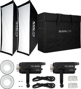 Nanlite FS-300B LED Bi-color 2 Light Kit