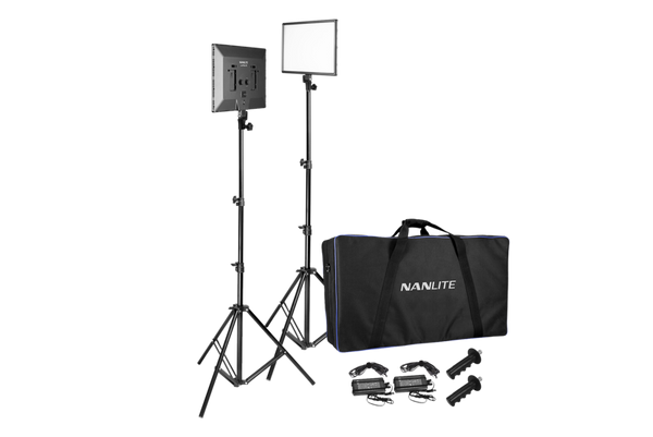 Nanlite LumiPad 25 LED 2 Light kit with stand and bag