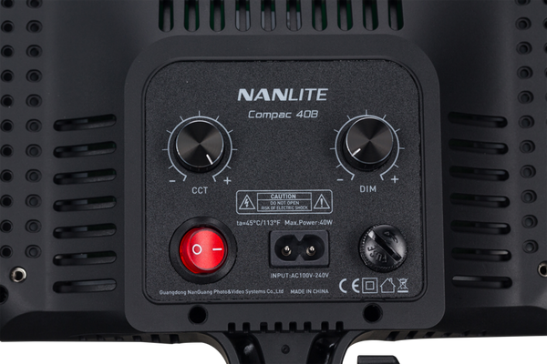 Nanlite COMPAC 40B BI-COLOR LED PHOTO LIGHT