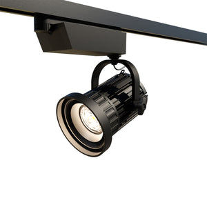 Compact Fresnel Light Bi-Color, incl. Track Mount & LED Driver. Color: Black Driver: Casambi