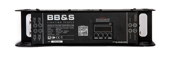 BB&S Controller, incl. Powercon True 1 to male cable 2 m, single Color (4x 3-Pin), EU/Schuko