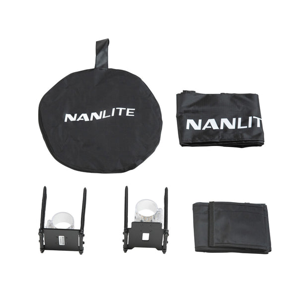 Nanlite Barndoor with eggcrate for Pavotube II 30C