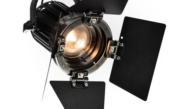 Compact Fresnel Light Bi-Color with integrated Zoom(12°-52°), Black