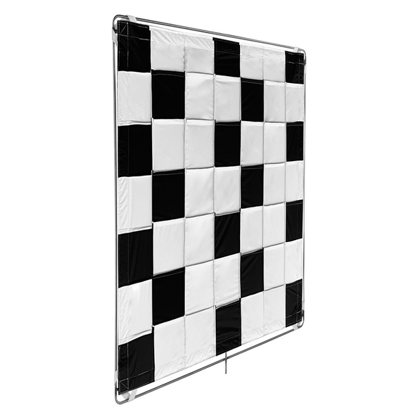 48"x48" Black/White Slip On Checkerboard Shiny Board Reflector